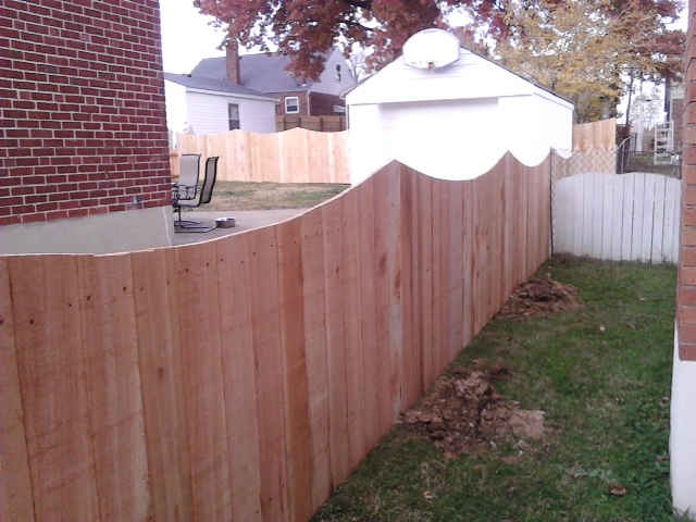 Scalloped Solid Privacy