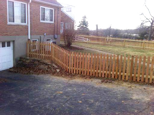 Cedar Dog Ear Picket Fence
