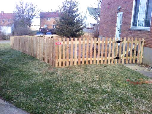 Cedar Dog Ear Picket Fence